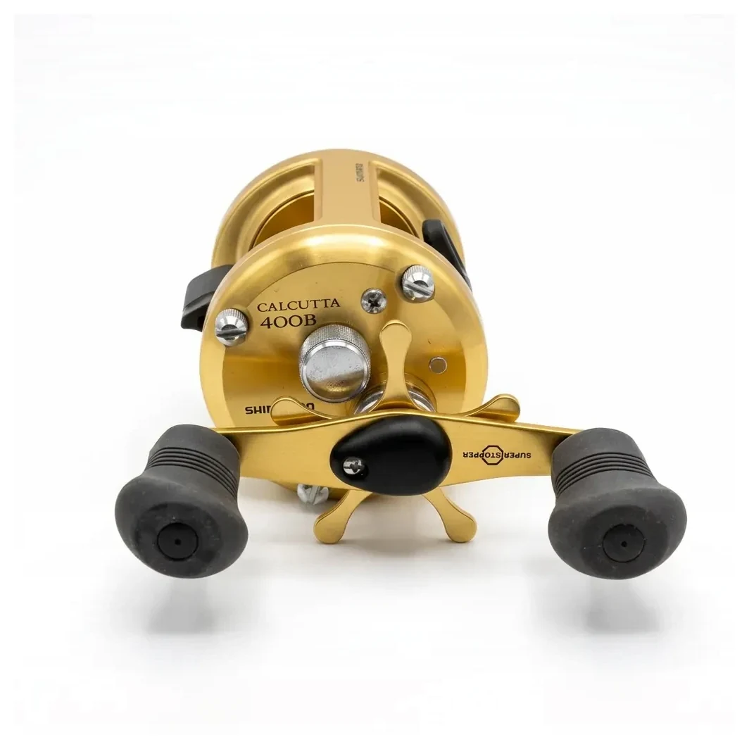 Carrete Shimano Calcutta 400B dorado de perfil bajo