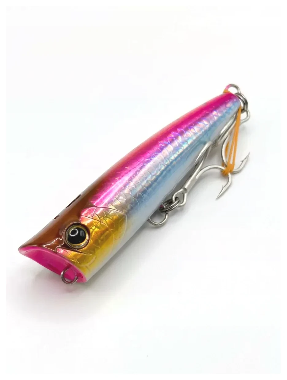 Señuelo de lance Spouter P.Silver Ocea de 94 g, rosa plata con escamas holográficas