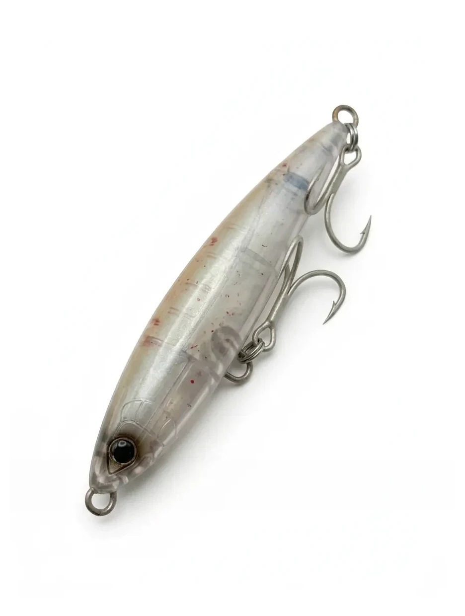 Señuelo stickbait ScaleBoot Clear Ika Ocea de 35 g translúcido