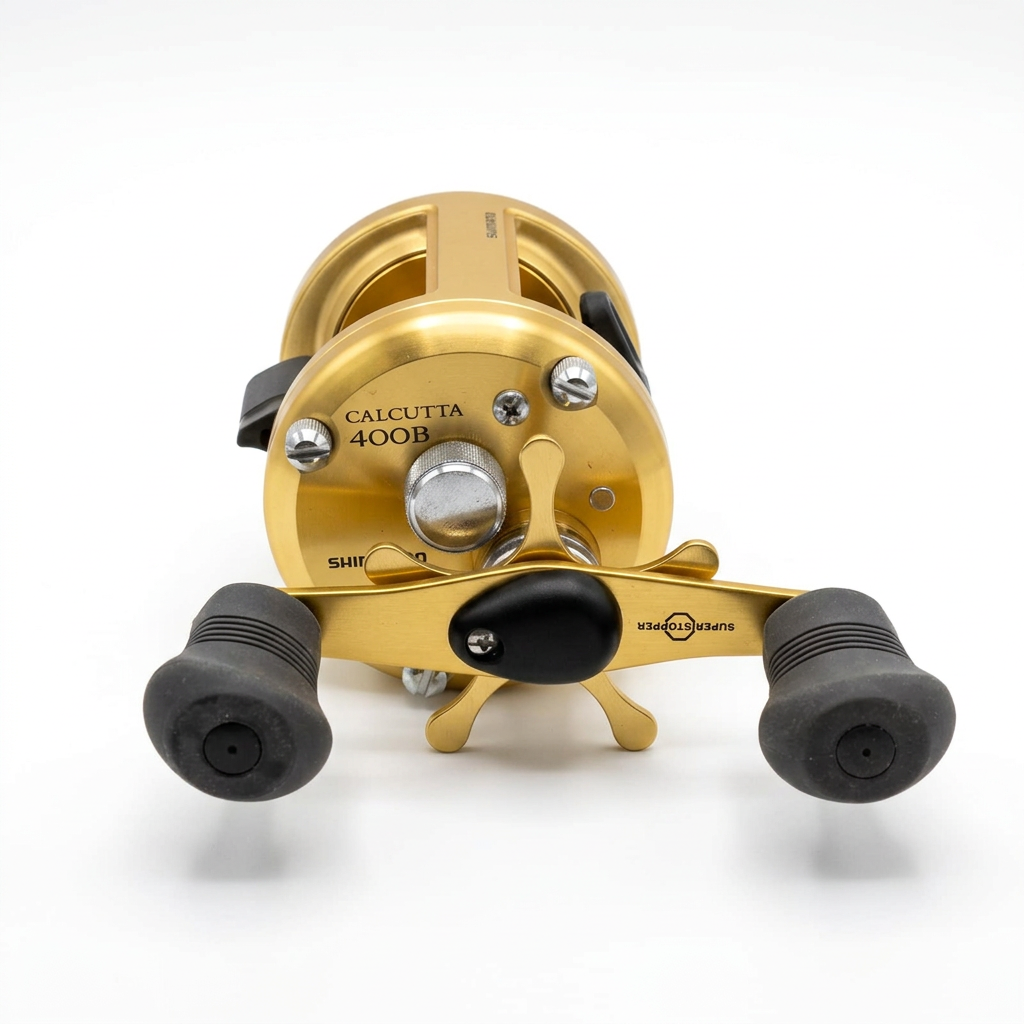 Carrete Shimano Calcutta 400B dorado de perfil bajo