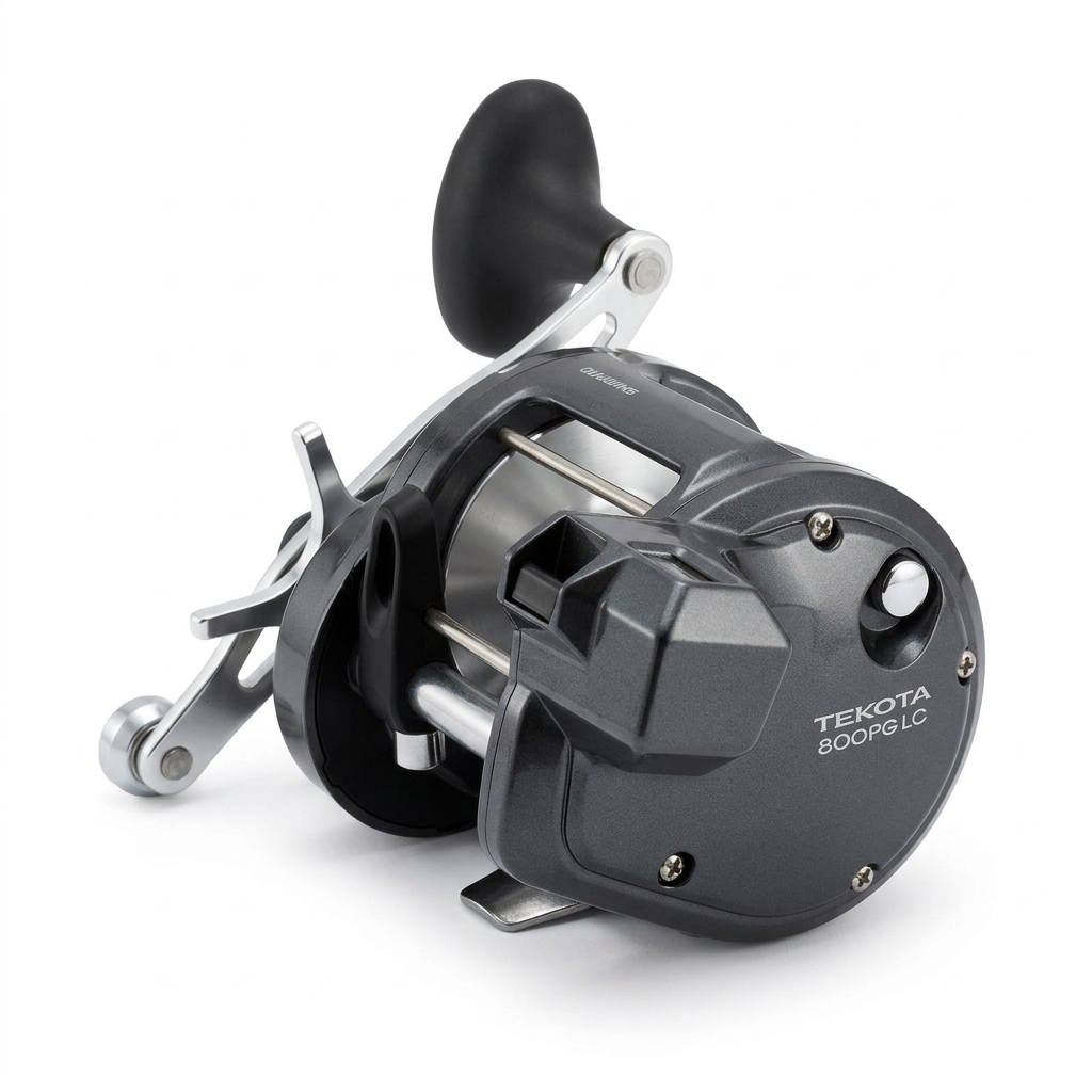 Carrete Shimano Tekota 800PG LC con contador de línea
