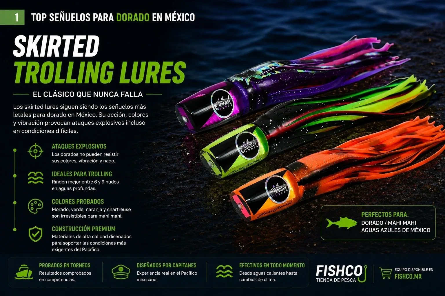 TOP SEÑUELOS PARA DORADO EN MÉXICO (GUÍA 2026)