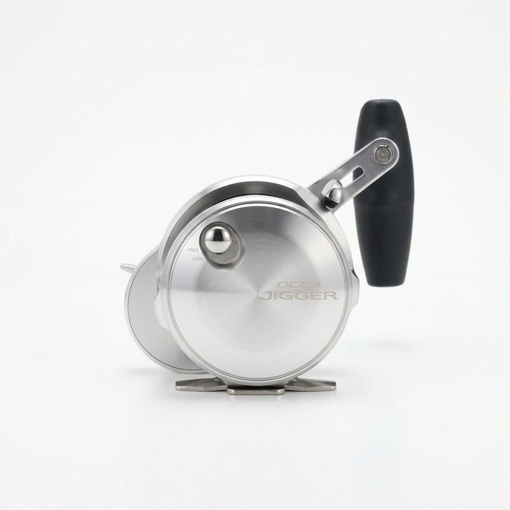 Carrete Shimano OCEAJ400 OCEA JIGGER plateado para jigging en agua salada