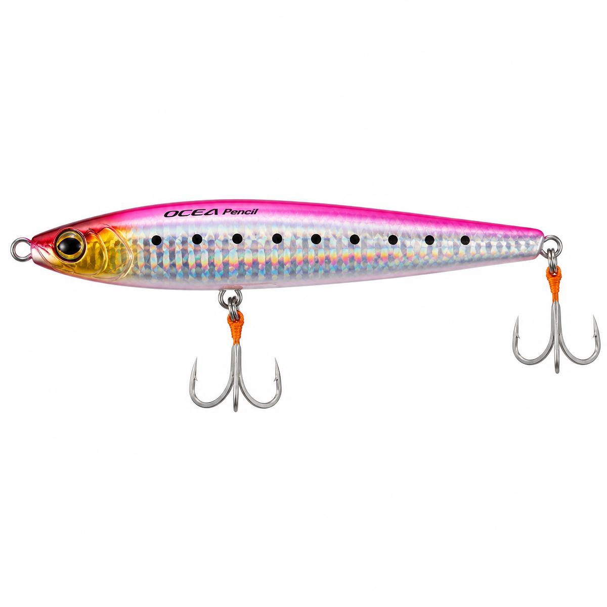 CLR Bait Ocea Pencil Pink Silver Flash Boost 57g, stickbait hundible rosa y plata holográfico