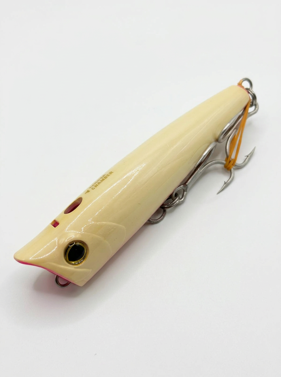 Señuelo de lance Spouter Bone Pink Ocea de 94 g, color bone con detalles rosa