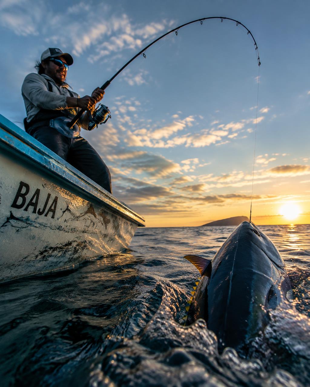 Pesca de atún desde panga